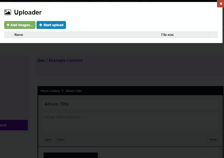 Uploading Files with the new Uploader